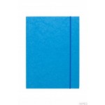 Teczka z gumką prostą DOTTS A4 preszpan jasna niebieska 390g