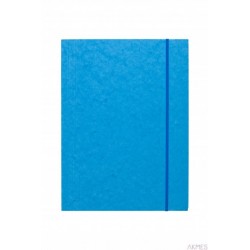 Teczka z gumką prostą DOTTS A4 preszpan jasna niebieska 390g