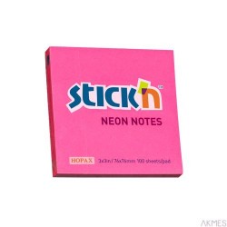 Notes Samoprzylepny 76mm x76mm Ciemnoróżowy Neonowy (12) 21165 Stick'n
