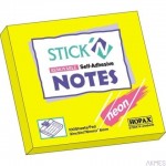 Notes Samoprzylepny 127X76mm Zielony Neon 21171 Stick'n