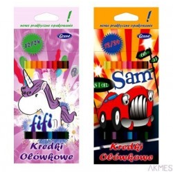 Kredki ołówkowe GRAND, 12 kol./24 kol., dwustronne 170-1375