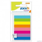 Zakładki indeksujące 45x8mm mix 8 kolorów neon STICK"N 21401