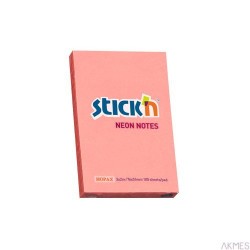 Notes Samoprzylepny 76X51mm Różowy Neon (12) 21162 Stick'n