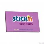 Notes Samoprzylepny 127mm x76mm Fioletowy Neonowy (12) 21214 Stick'n