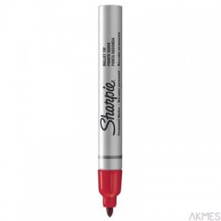 Marker pernam.SHARPIE okrągły czerwony obudowa metalowa S0945740