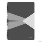 Kołonotatnik Office PP A4, w kratkę, szary 44950085 Leitz