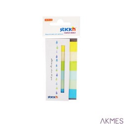 Zakładki papier 45x15 6kol NEON SUMMER 180kartek 21596 STICK`N