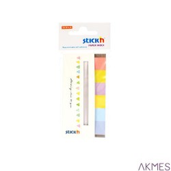 Zakładki papier 45x15 6kol NEON CANDY 180kartek 21599 STICK`N