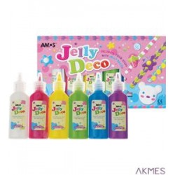 Farby JELLY DECO 6kol 22ml AMOS JD22P6 170-2108