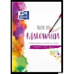 Blok DO MALOWANIA OXFORD A4 20k 120G biały HAMELIN 400093194