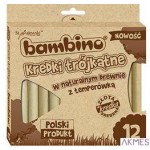 Kredki BAMBINO w opr.drew. Nat. Trój. 12k. dł. 15cm temperówka 3257