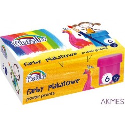 Farby plakatowe 6kolorów 170-1869 KW TRADE