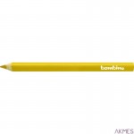 Kredki BAMBINO w opr.drewie trójkąt.-złoty 12 szt.