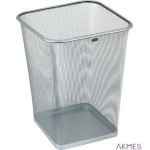 Kosz na papier 14L kwadrat sre siatka metal.120-1460