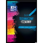 Blok techniczny OXFORD A3 10k 210G czarny HAMELIN400093235
