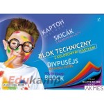 Blok tech.A-3 z kol.kartkami KRESKA A3/10k