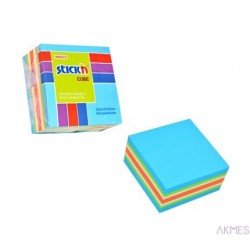 Bloczek STICKN 51x51mm niebieski-mix neon i pastel 21535