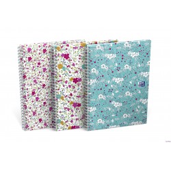 Kołonotatnik OXFORD FLORAL A6, 50k. kratka 400094826