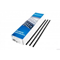 Grzbiet do bindowania DOTTS 16mm (100szt) czarny