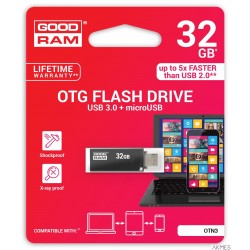 Pamięć USB GOODRAM 32GB USB 3.0 czarny OTN3 OTN3-0320K0R11