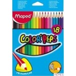 Kredki COLORPEPS JUMBO trójkątne 18szt.834012 pud.z zaw.MAPED