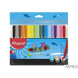 Flamastry 18kol. COLORPEPS OCEAN 845721 MAPED