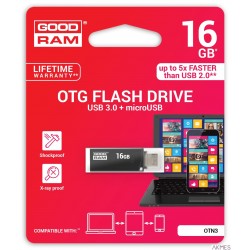 Pamięć USB GOODRAM 16GB USB 3.0 czarny OTN3 OTN3-0160K0R11