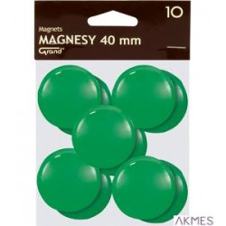 Magnesy 40mm GRAND zielone (10)^ 130-1703