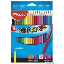 Kredki trójkątne COLORPEPS MAXI 12szt 834010