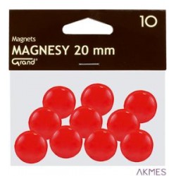 Magnesy 20mm GRAND czerwone (10)^ 130-1688