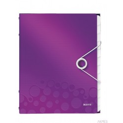 Teczka 12 przekładek A4 200k fioletowa LEITZ WOW 46340062