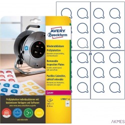 Etykiety inspekcyjne usuwalne 30mm 2480szt. L7804-10 białe AVERY ZWECKFORM