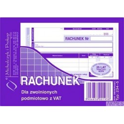 234-5 Rachunek MICHALCZYK&PROKOP A6 80 kartek poziom(o+k)