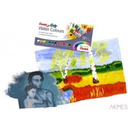 Akwarele w tubach, 18 kolorów WFRS-18 PENTEL