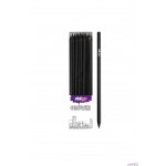 Ołówek z gumką HB-czarne drewno BE02 STRIGO