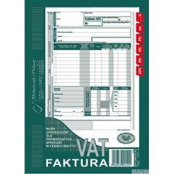 124-3E Faktura VAT brutto A5piN! (pion-upr.)MICHALCZYK I PROKOP