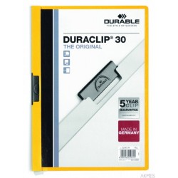 Skoroszyt DURABLE DURACLIP Original 30 żółty 2200-04