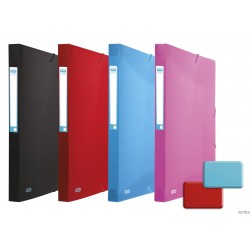 Teczka z gumką URBAN A4/25 mm przez.różowa 400104956 ELBA