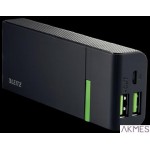 Przenośna ładowarka 5200 mAh. 2 złącza USB_ 63120095 LEITZ