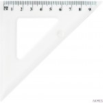 Ekierka szkolna GRAND GR854T 45/10cm transpar 130-1709