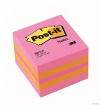 Mini Kostka samoprzylepna POST-IT_ (2051P), 51x51mm, 1x400 kart., różowa