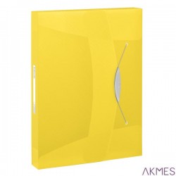 Teczka z gumką 40mm VIVIDA żółta 624052