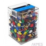 Pinezki kolorowe (750szt) 3751 E&D plastikowe pudełko