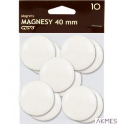 Magnesy 40mm GRAND białe (10) 130-1699