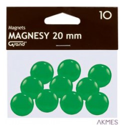 Magnesy 20mm GRAND zielone (10)^ 130-1692
