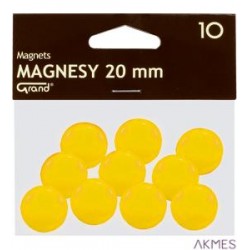 Magnesy 20mm GRAND żółte (10)^ 130-1691