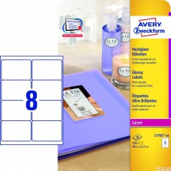 Etykiety błyszczące L7765-40 99,1 x 67,7 40ark Avery Zweckform