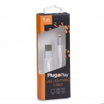 Kabel LIGHTNING USB biały Plug&Play PP-LIGHTING-W