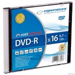 Płyta DVD-R ESPERANZA 4,7GB x16 - Slim CASE 1113