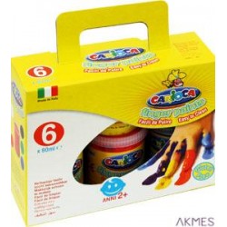 Farby do malowania palcami 80ml a6 KO023 170-2275 CARIOCA temper